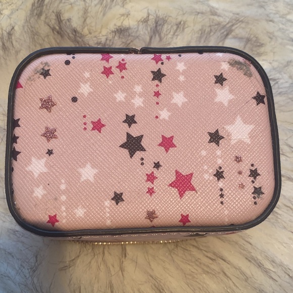 💓🌟KATE SPADE STACI TWINKLE PINK MULTI PRINT TRAVEL LEATHER JEWELRY BOX 🌟💓 - Picture 8 of 8